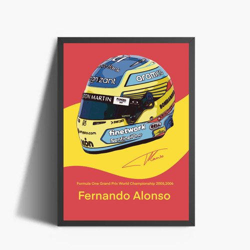 Fernando alonso casco - alonso, f1