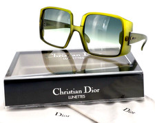 Occhiali da sole CHRISTIAN DIOR vintage optyl mod 2004 verde anni 70 funky pentagonale cd