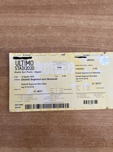 Biglietti concerto ultimo - n.2,