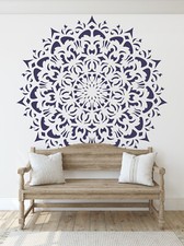 Mandala grandi pareti stencil pittura mobili decorazione yoga riutilizzabile artigianato DL47