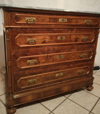 canterano comò cassettiera LEGNO MASSELLO con marmo VINTAGE + SPECCHIERA