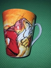 Egan  Mug Tazza Disney Brontolo Grumpy Dei 7 Sette Nani Arancione Rosso