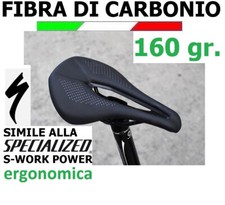 SELLA FIBRA CARBONIO POWER EXPERT BICI CORSA ERGONOMIC ANTI PROSTATA 240x143/155