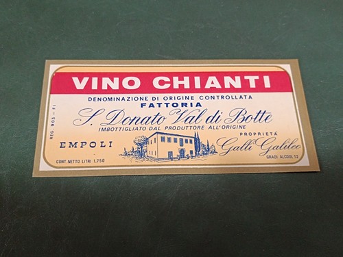 Etichetta vino chianti s - etichetta,