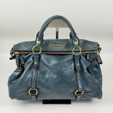 Auth Miu Miu Vitello Lux 2Way
