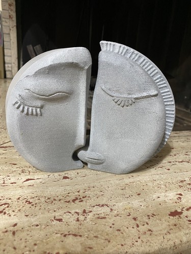 Statuetta volti sole luna da - luna,