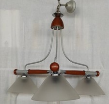 Lampadario Bilanciere In Legno e Metallo 