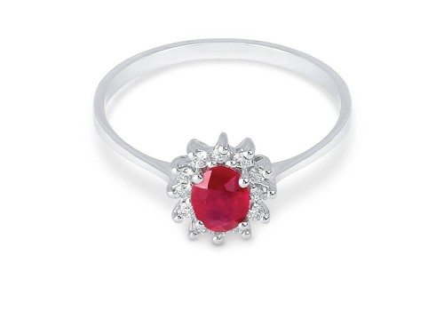 Demeter ruby diamond ring - demeter,