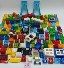 LEGO® DUPLO 120 mattoncini auto persone animali pezzi sfusi originali lotto misto giocattoli