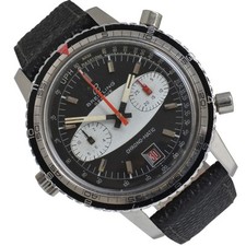 BREITLING Chrono-Matic 2110 automatico Panda quadrante nero anni 70