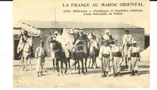 1920 EL MERADA (MAROC) Tirailleurs et goumiers rentrant d'une patrouille police