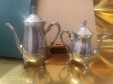 Coppia Antiche Teiere  In Peltro