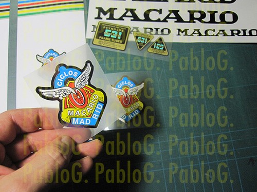Ciclos macario logo vinilo - ciclos,