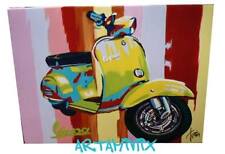 QUADRO MODERNO VESPA PIAGGIO POP ART DIPINTO A MANO ARREDO CASA SOGGIORNO DIVANO