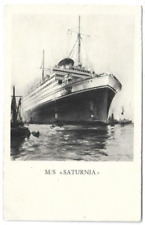 CARTOLINA DI TRIESTE ,M/S SATURNIA - COSULICH LINE  non viaggiata