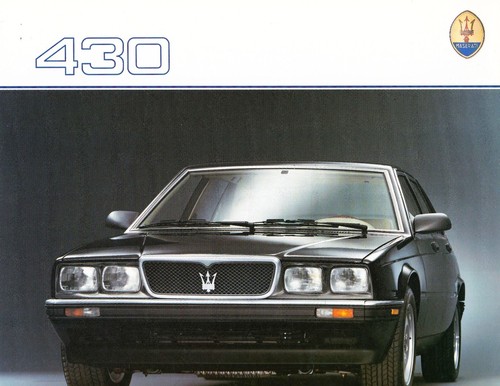 Brochure depliant maserati 430 - brochure,