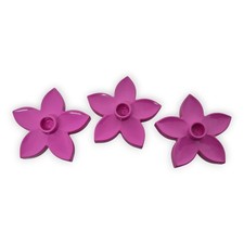 Lego Duplo 3 fiori rosa scuro