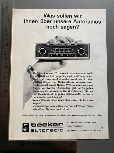 Autoradio becker grand prix - becker,