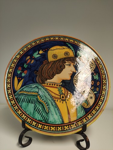 Piatto ceramica maiolica - piatto, in