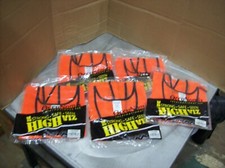 OccuNomix Florescent Orange XL Safety Vests LUX-XNTM / YOU GET FIVE VESTS!