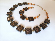 Completo Collana Girocollo  con bracciale Vintage. Venezia, Made in Italy.