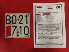 TARGA ORIGINALE LAVERDA 125 LB
