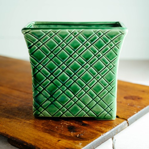 Vaso fioriera reticolo - , verde
