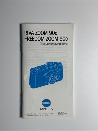 Minolta riva zoom 90c manuale - minolta,