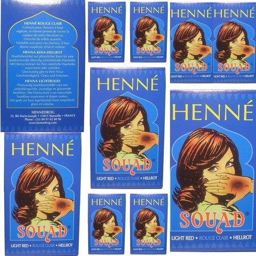Boites henné rouge clair - boites,