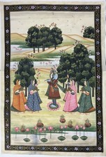 Dipinto indiano su tela finissima