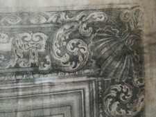 antica stampa del primo 600 grande con cornice antica