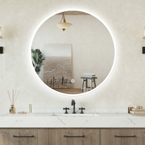 Specchio bagno tondo 50cm - specchio,
