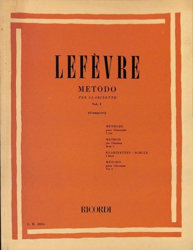 Metodo per clarinetto - ., i