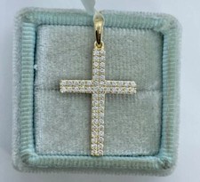 1.30Ct Round Cut Diamond Cross