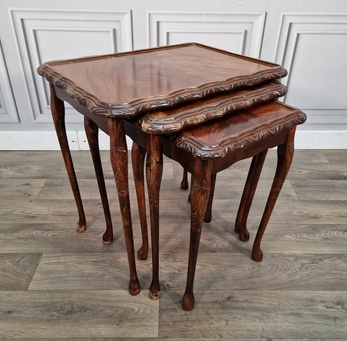 Tavolini nido vintage - -, mogano