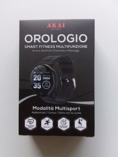 OROLOGIO AKAI SMART FITNESS MULTIFUNZIONE COME NUOVO