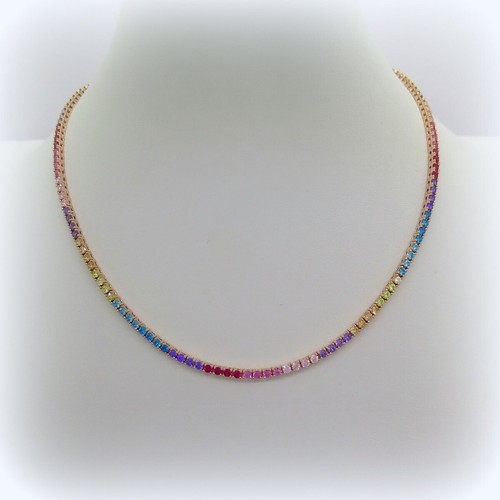 Collana multicolor arcobaleno