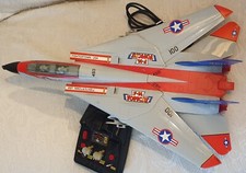 1990 Vintage New Bright F14 TOMCAT Remote Control Airplane Light and Sounds