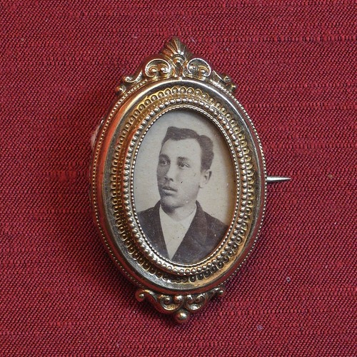 Spilla portafoto vintage