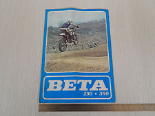 DEPLIANT ORIGINALE BETA 250 360 CR 250 350 GS CROSS MOTOCROSS ENDURO BROCHURE