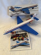 LEGO LEGOLAND: Caravelle Aeroplane (687) Aereo IMBALLO ORIGINALE istruzioni anni 60 adesivo.