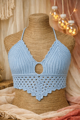 Crop top crochet - crop,