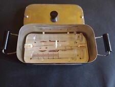 Sterilizzatore bollitore per siringhe vintage in acciaio inox