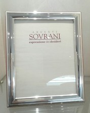 Cornice in argento 925 di Sovrani retro in legno 19 x 24 cm d'interno
