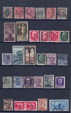 #83  Perfins area italiana 29 valori con varie sigle