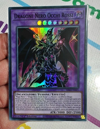 Dragone nero occhi rossi - occhi, super