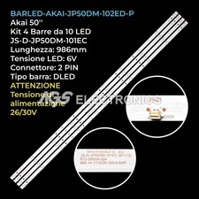 KIT 4 BARRE STRIP 10 LED TV