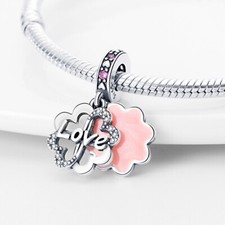 Ciondolo Cuore Fiore Eterno