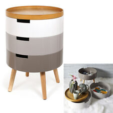 Tavolino comodino design tondo