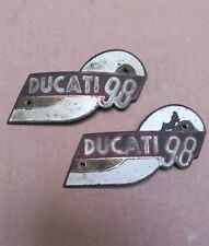 Coppia Stemmi Serbatoio Ducati 98 Sport D'Epoca 